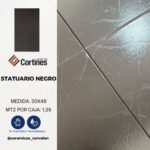 STATUARIO NEGRO 30X45